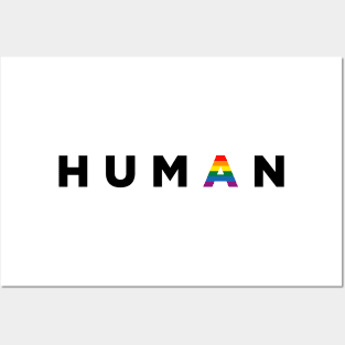 Human Humankind Pride Straight Ally Flag Posters and Art